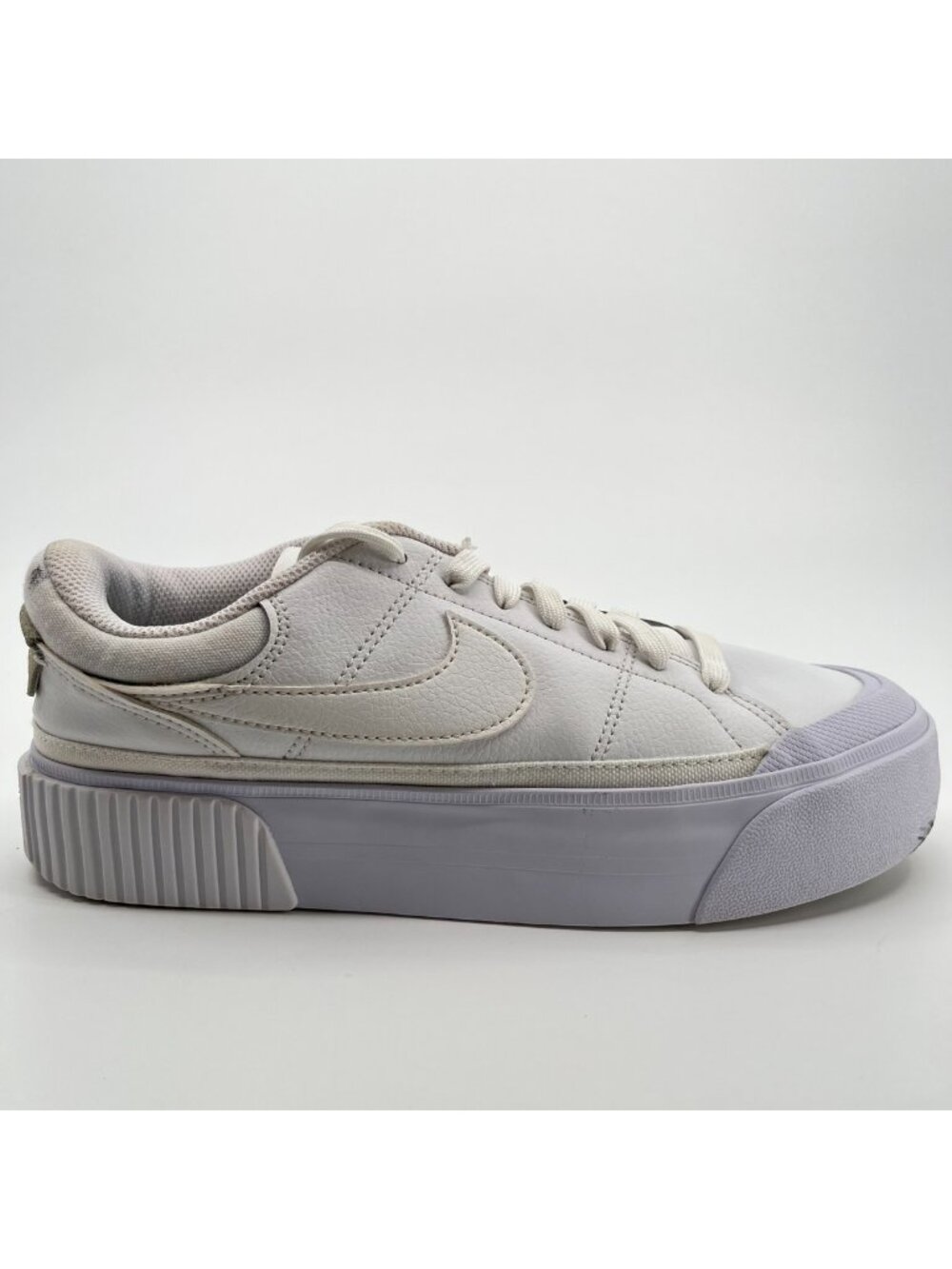 Nike Court Legacy Lift Low Womens Size 7.5 White Athletic Leather Shoes Sneakers